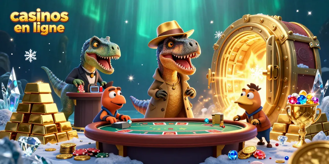 Jouer aux casinos en ligne en profitant d'une scène de jeu animée et captivante avec des personnages et des trésors.