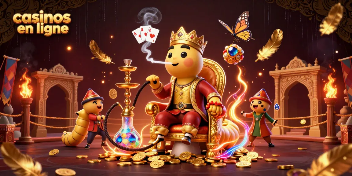 Jouez et gagnez dans les casinos en ligne grâce à cette illustration dynamique et colorée.