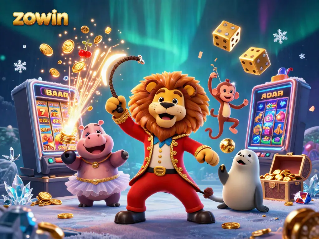 Experience the vibrant energy of Zowin as the cartoon characters celebrate wins with a jackpot explosion.