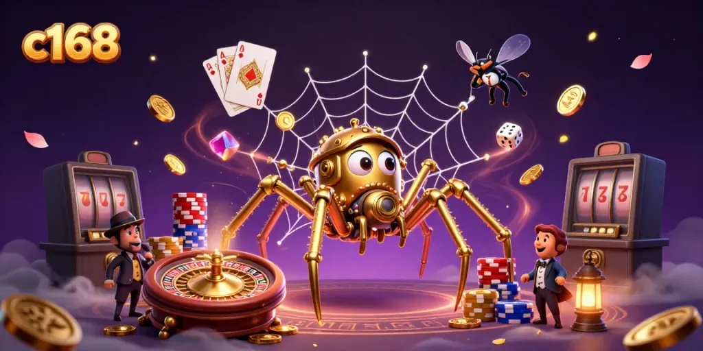 Win big with c168's thrilling casino games featuring steampunk characters and dynamic elements.