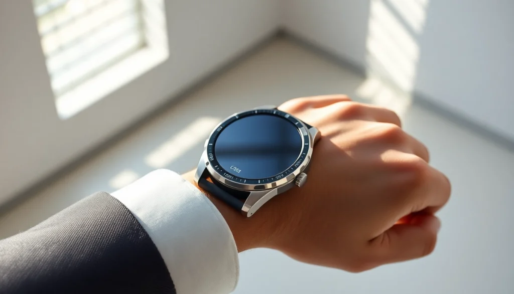 Close-up of LC88 smart watch showcasing its sleek design and advanced features.