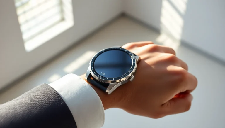 Close-up of LC88 smart watch showcasing its sleek design and advanced features.