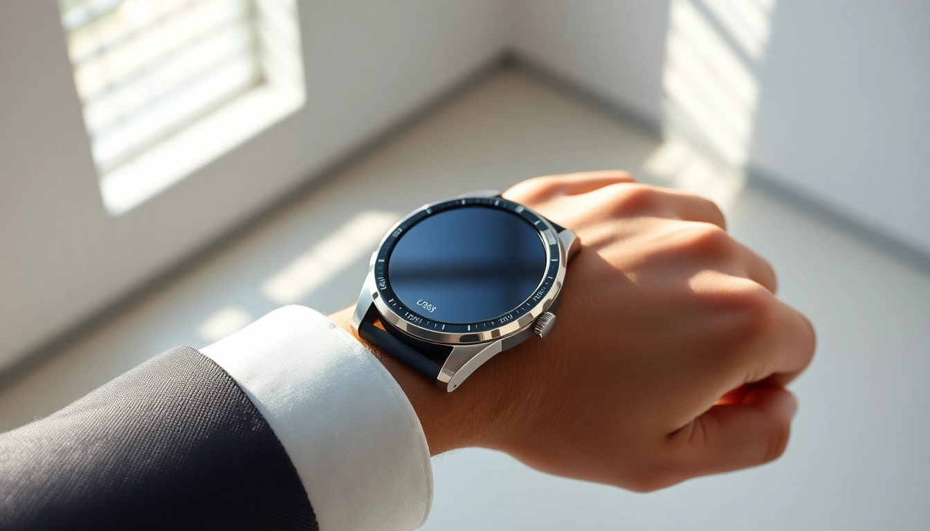 Close-up of LC88 smart watch showcasing its sleek design and advanced features.