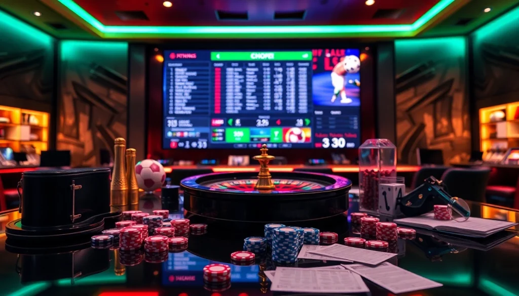 Engaging scene of crypto sports betting with live odds showcasing pari sportif crypto.