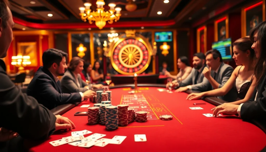 Engage in thrilling live dealer games at the meilleur site casino live with vibrant tables and excited players.