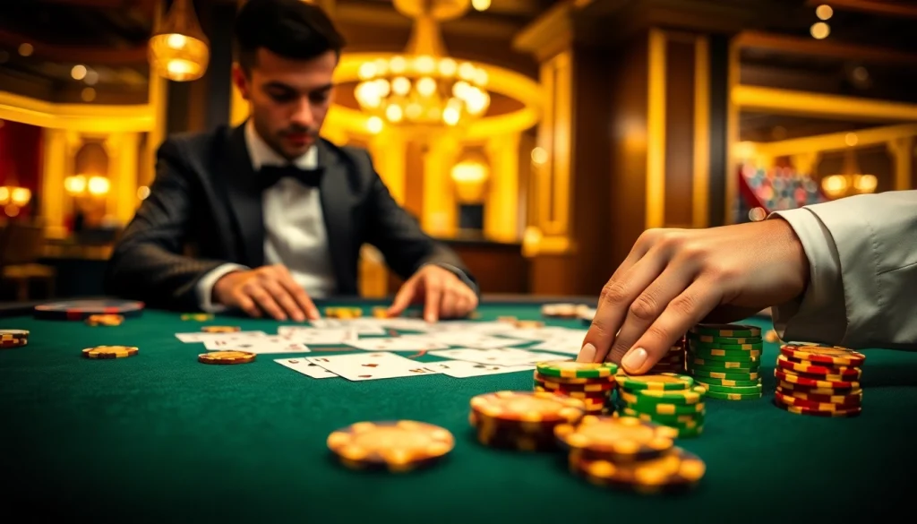 Jouer sur le meilleur site casino en ligne belgique avec des cartes et des jetons dans un cadre élégant.