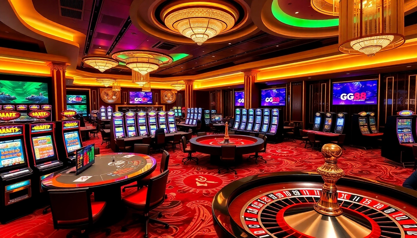 Experience the excitement of GG88 with dynamic online gambling tables and engaging slot machines.