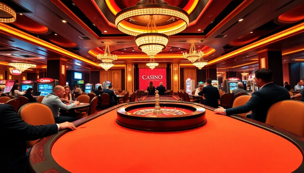 Jouez et gagnez dans un environnement vibrant de casino en ligne moderne