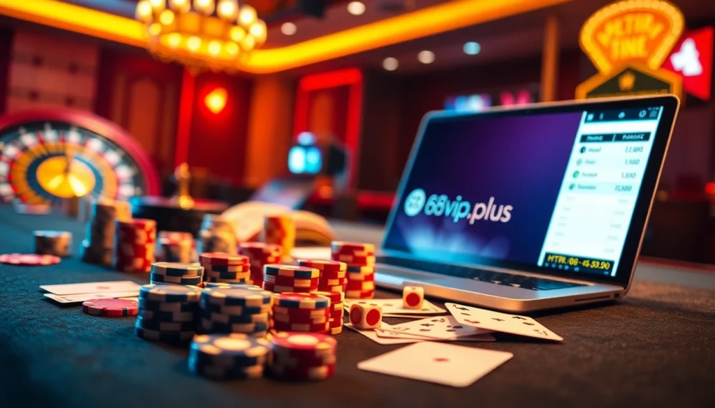 Experience high-stakes gaming at https://68vip.plus/ with vibrant casino tables and immersive online gambling excitement.