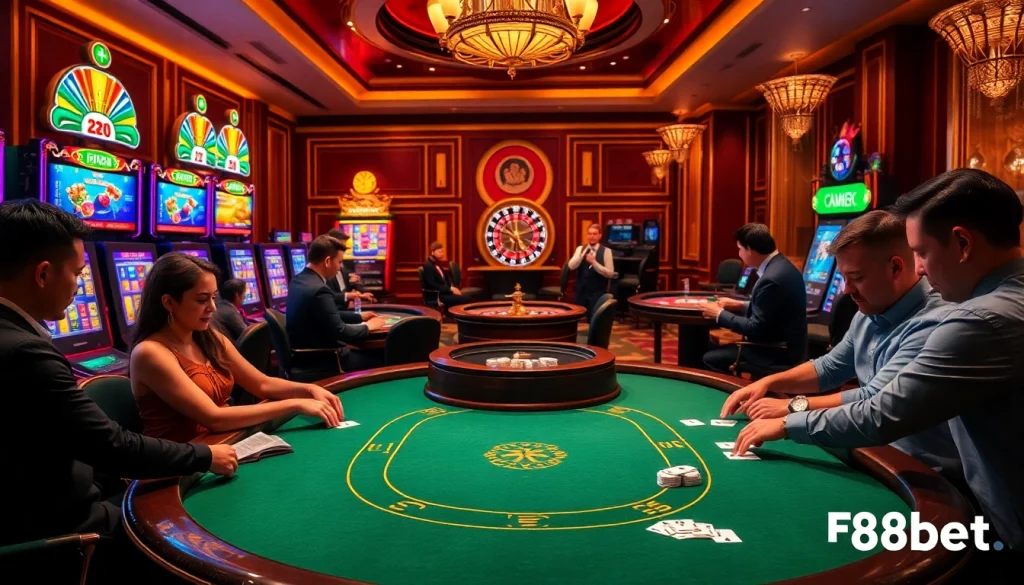 Enjoy thrilling gameplay at https://f8bet.dental/ with poker tables, spinning roulette, and vibrant slots.