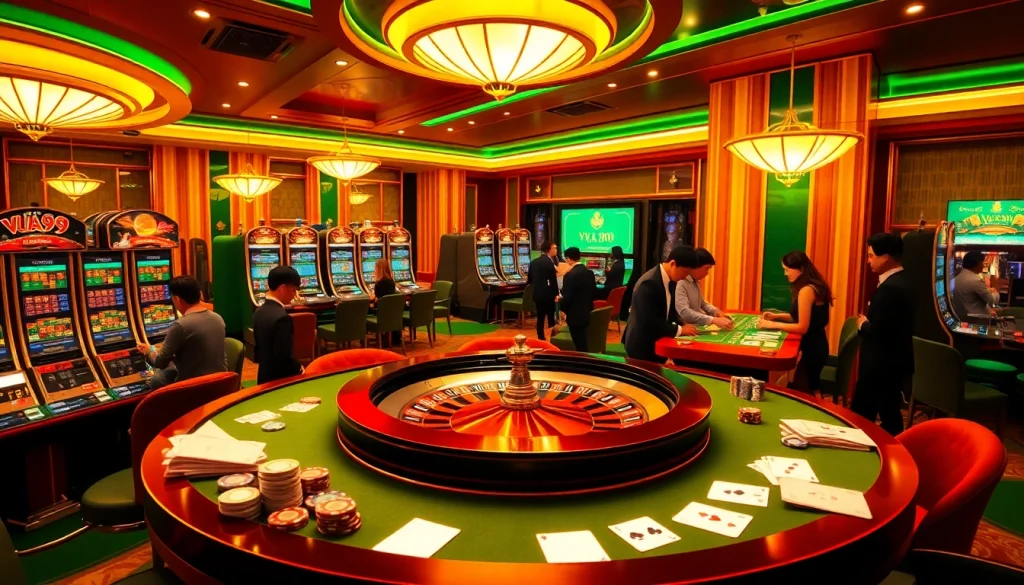Experience the excitement of gambling at Vua99 with vibrant tables and thrilling games.