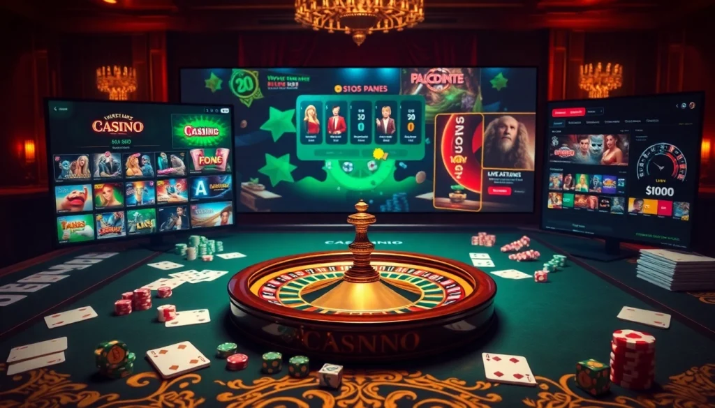 Découvrez l'excitation du casino en ligne argent réel avec des tables vibrantes, des cartes et des roues de roulette.
