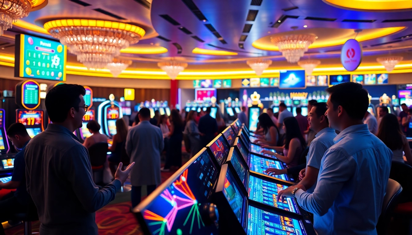 Découvrez les crypto casinos avec des joueurs engagés dans un environnement numérique animé.
