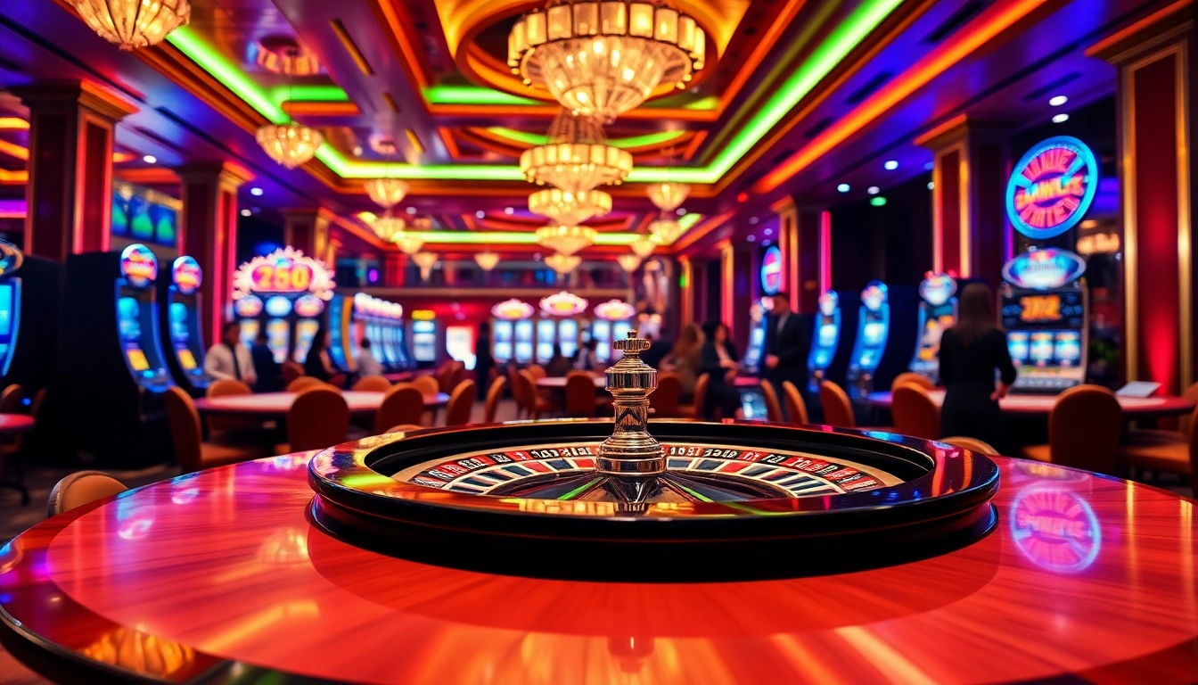 Joueurs passionnés s'affrontent au meilleur casino en ligne avec une roulette luxueuse.