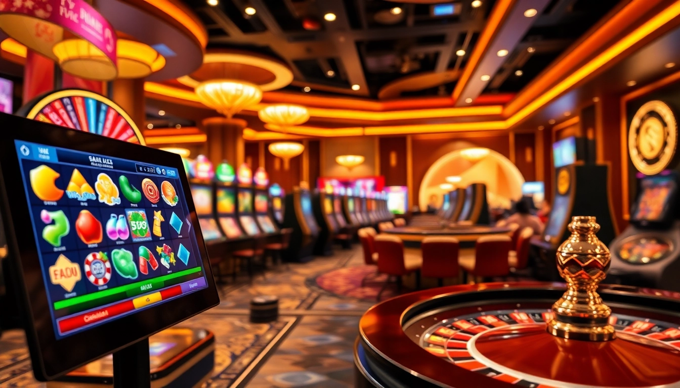 Jouer à des jeux de casino en ligne captivants dans un cadre luxueux.