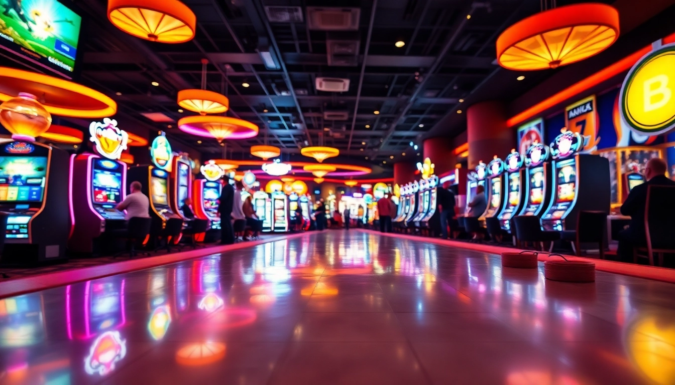 Les joueurs profitent de l'expérience excitante du casino tether avec des jeux lumineux.