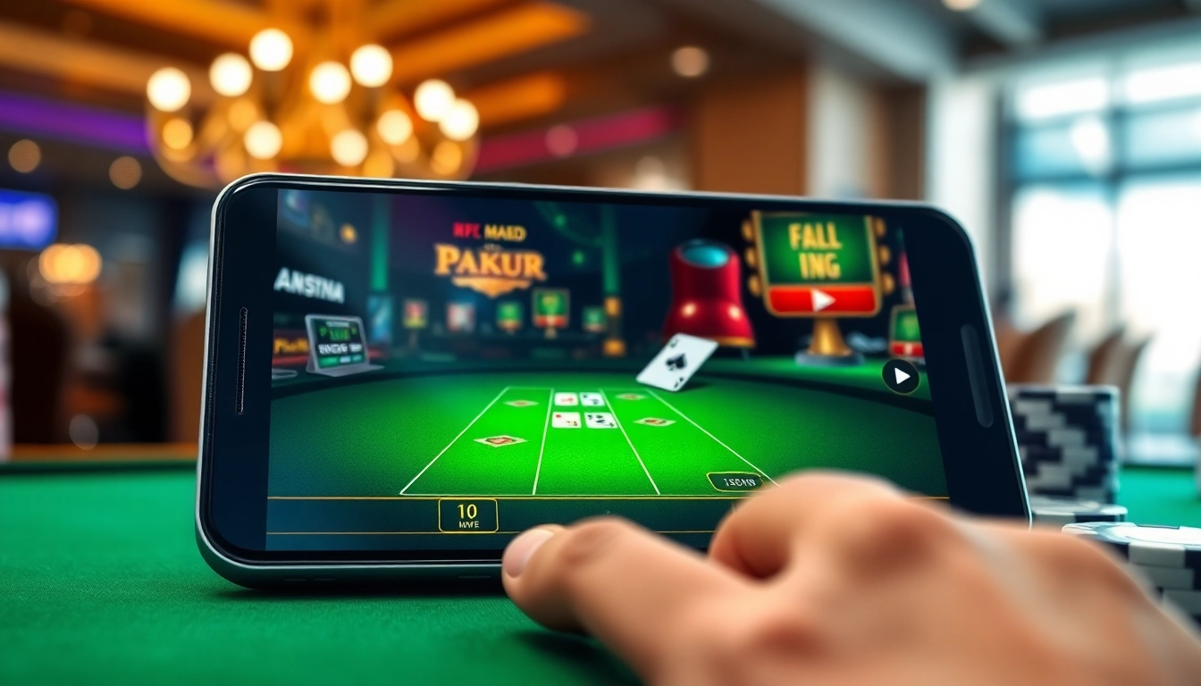 Utiliser l'application poker sur un appareil moderne affichant des graphismes colorés.