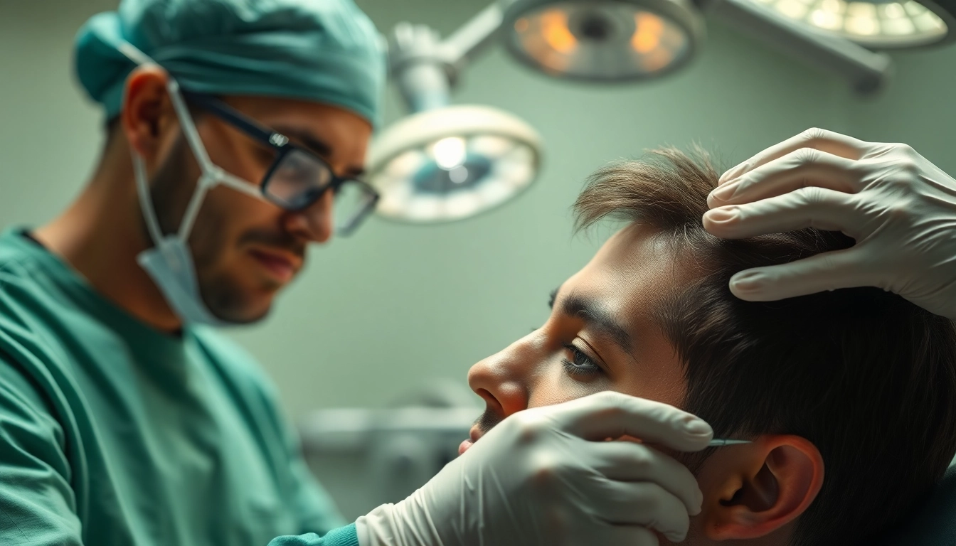 Exploration des prix implants capillaires avec un patient en consultation.