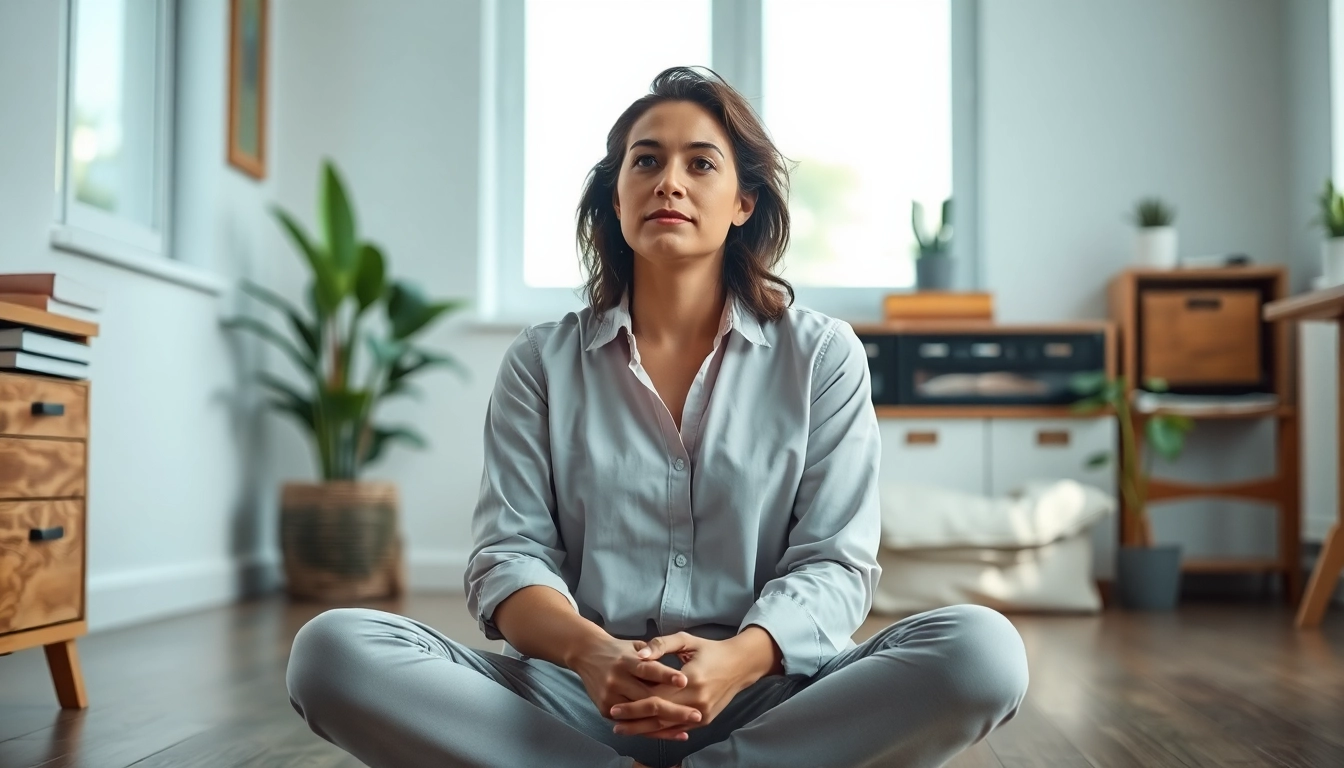 Person reflecting on how health anxiety is ruining my life in a serene environment.