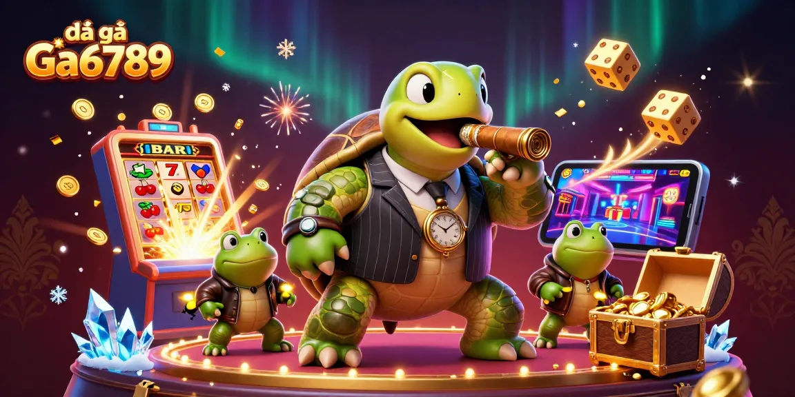 Experience thrilling đá gà Ga6789 action in a vibrant casino scene with dynamic characters and game elements.