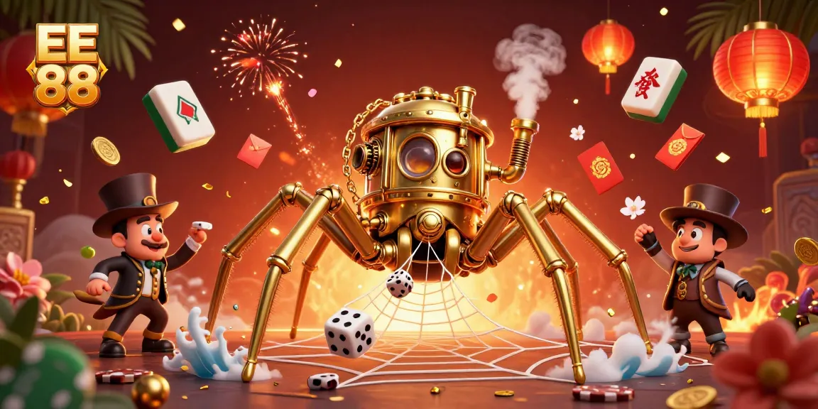 Engage with EE 88's thrilling gaming world featuring dynamic casino elements and vibrant characters.