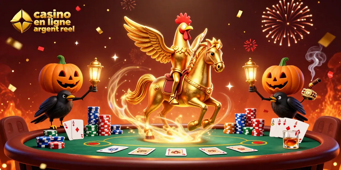 Jouez au casino en ligne argent réel avec une ambiance festive dans un casino animé