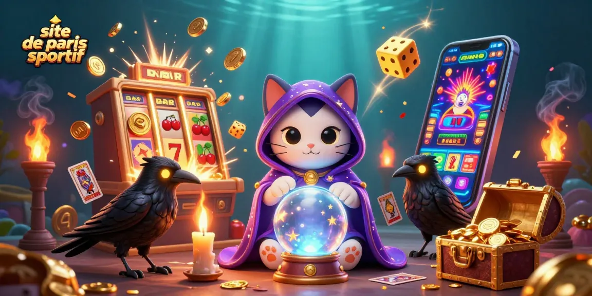 Pariez sur le site de paris sportif avec une vitrine dynamique de jeux et personnages mystérieux